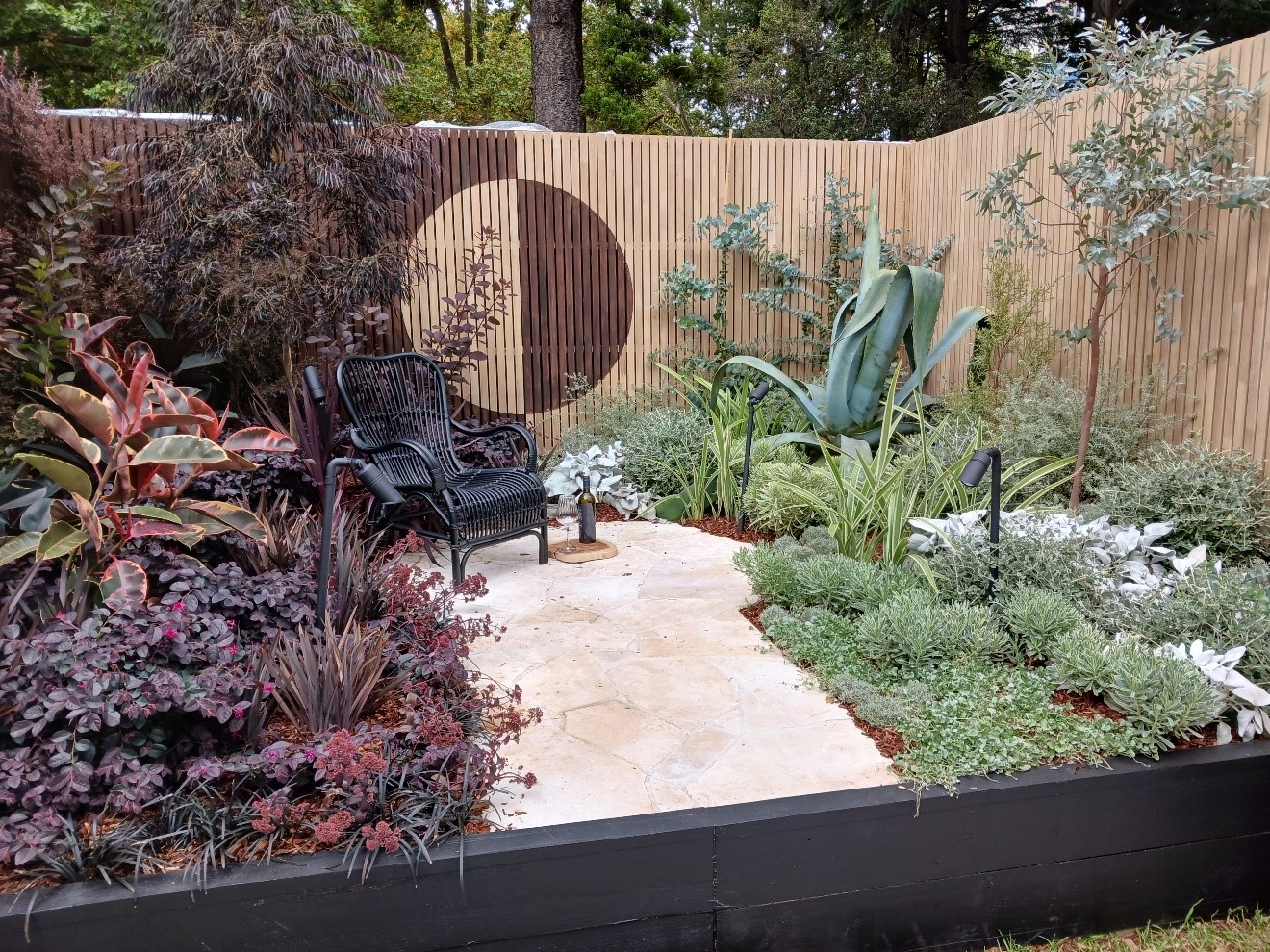 Landscape Design Course Showcased in a Lush Garden