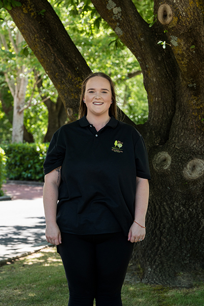 Emily Harrison ARO Training Co-ordinator In official ARO polo shirt